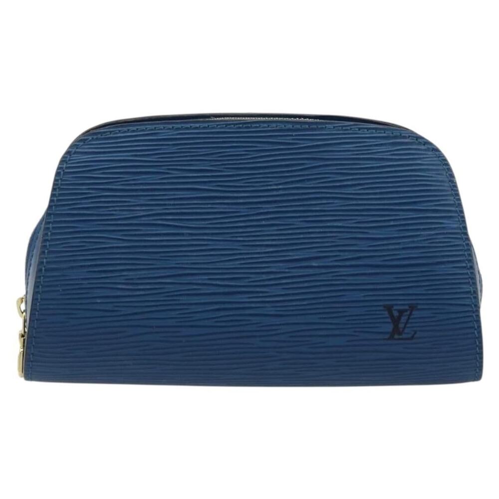 Louis Vuitton Epi Dauphine PM Pouch Blue
